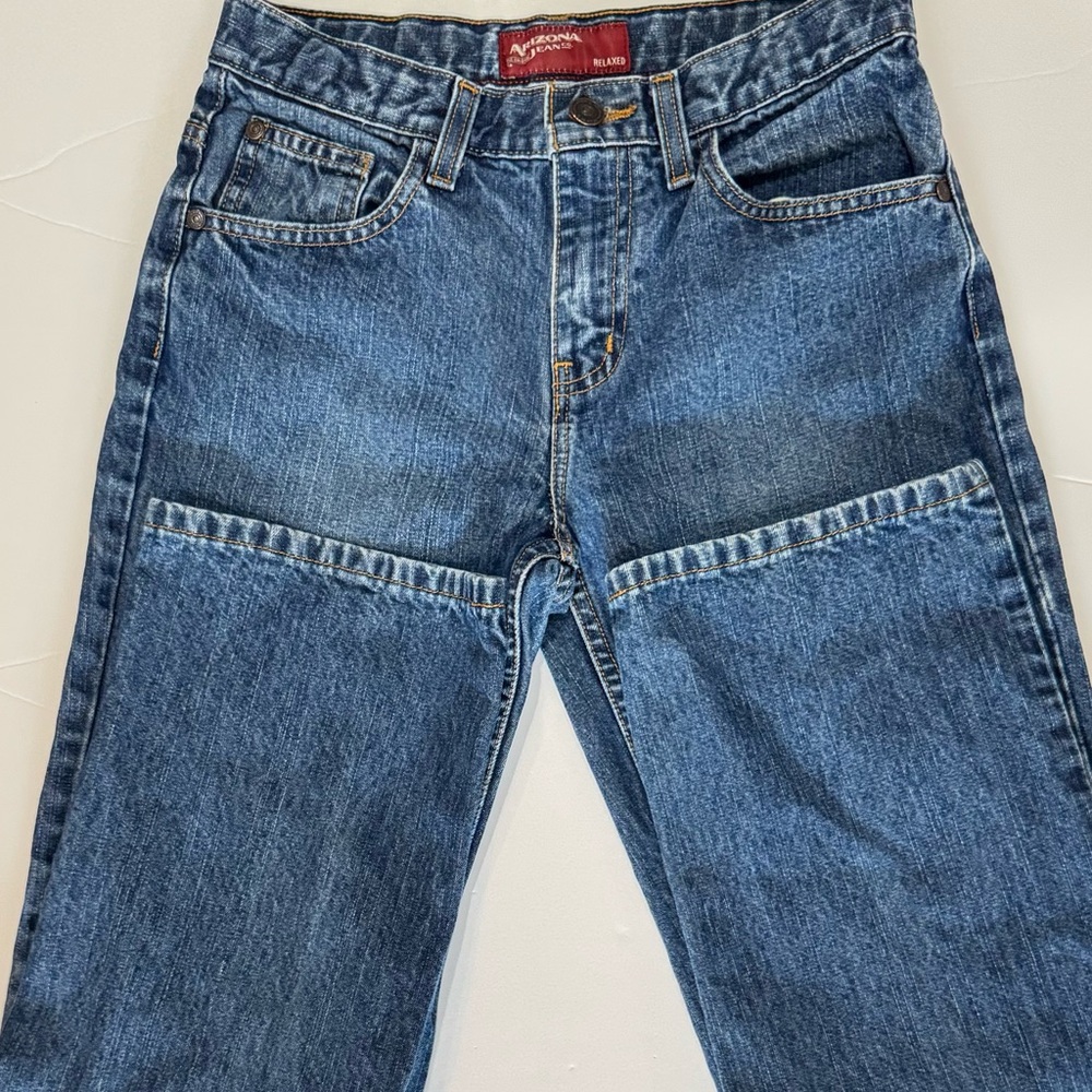 Arizona Girls Size 12 Regular Jeans Relaxed Fit Medium Wash